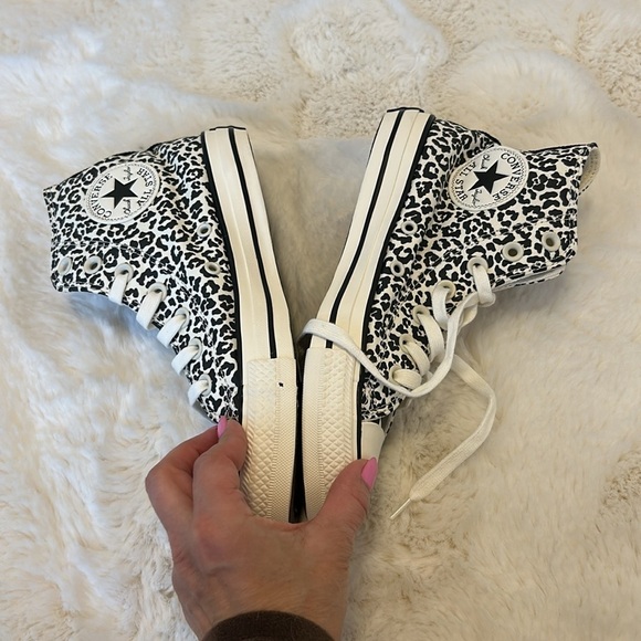 Converse All Star Cheetah Zebra High Top Sneakers - Picture 5 of 12